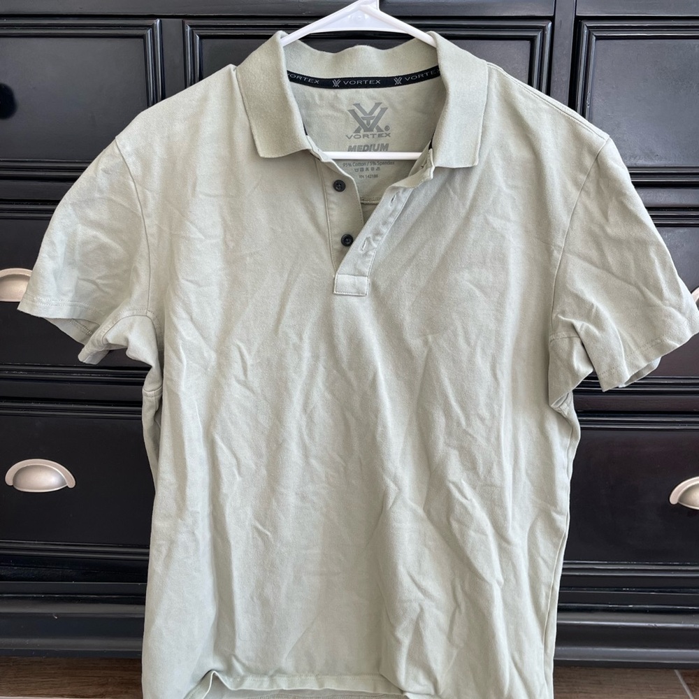 Vortex Optics Men's Light Green Polo Shirt